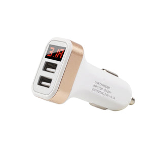 5V USB Car-Charger with LED Screen Smart Auto Car Charger Adapter all phones Car Mobile Phone chargers