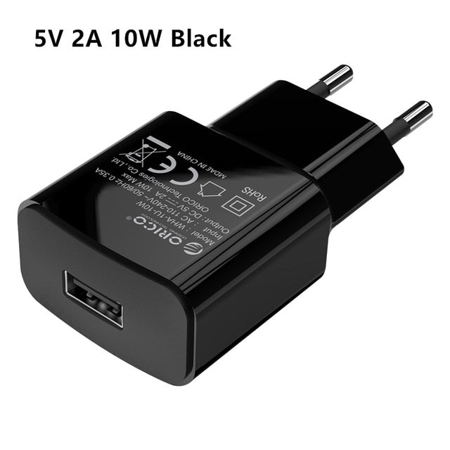 Charger 5V1A5W/5V2A10W  USB Travel Charger Portable Wall Adapter EU Plug Black/White