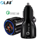 Car USB Charger Quick Charge 3.0 2.0 Mobile Phone Charger 2 Port USB Fast Car Charger for phone and tablet