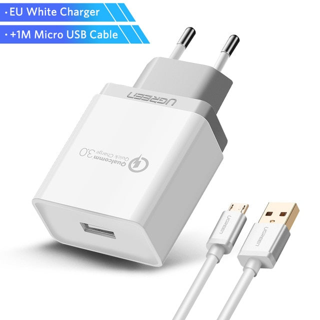 USB Charger 18W Quick Charge 3.0 Mobile Phone Charger all phones Fast Charger Adapter for Huawei Samsung Galaxy S9+ S8+