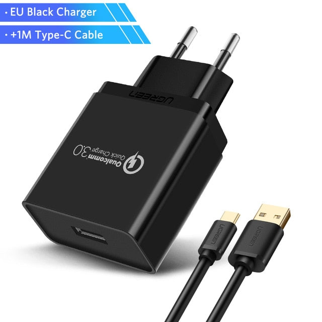 USB Charger 18W Quick Charge 3.0 Mobile Phone Charger all phones Fast Charger Adapter for Huawei Samsung Galaxy S9+ S8+