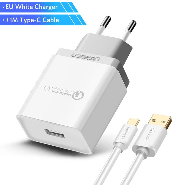 USB Charger 18W Quick Charge 3.0 Mobile Phone Charger all phones Fast Charger Adapter for Huawei Samsung Galaxy S9+ S8+