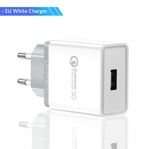 USB Charger 18W Quick Charge 3.0 Mobile Phone Charger all phones Fast Charger Adapter for Huawei Samsung Galaxy S9+ S8+