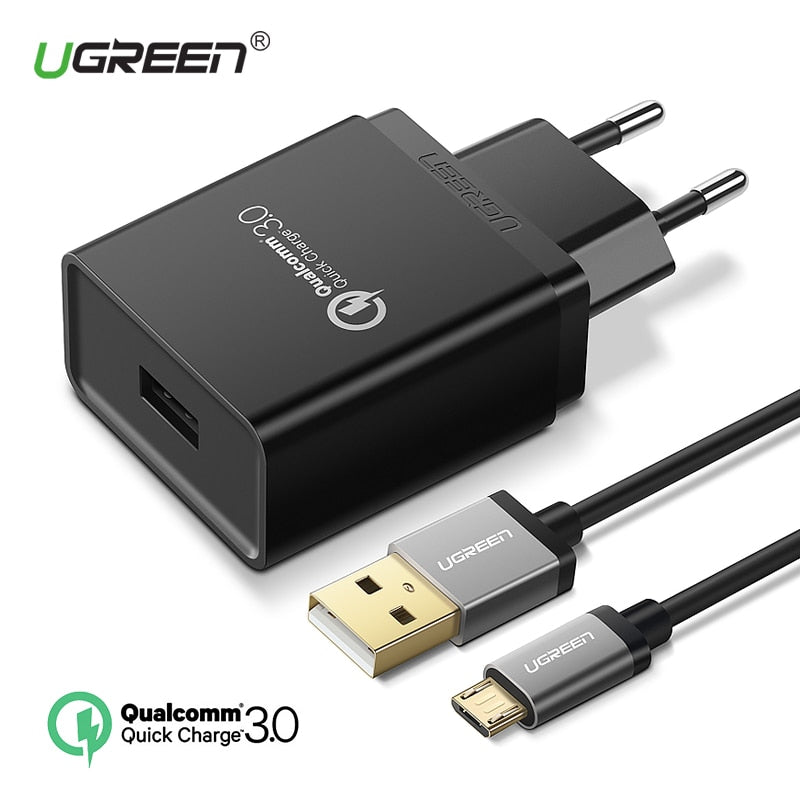 USB Charger 18W Quick Charge 3.0 Mobile Phone Charger all phones Fast Charger Adapter for Huawei Samsung Galaxy S9+ S8+